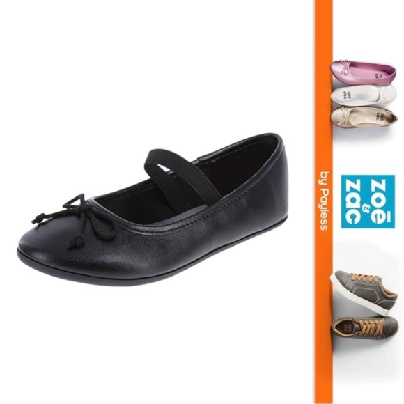 Zoe & Zac | Textured Ballerinas with Bow Accent Dress Shoes | Size 8 - Picture 1 of 8